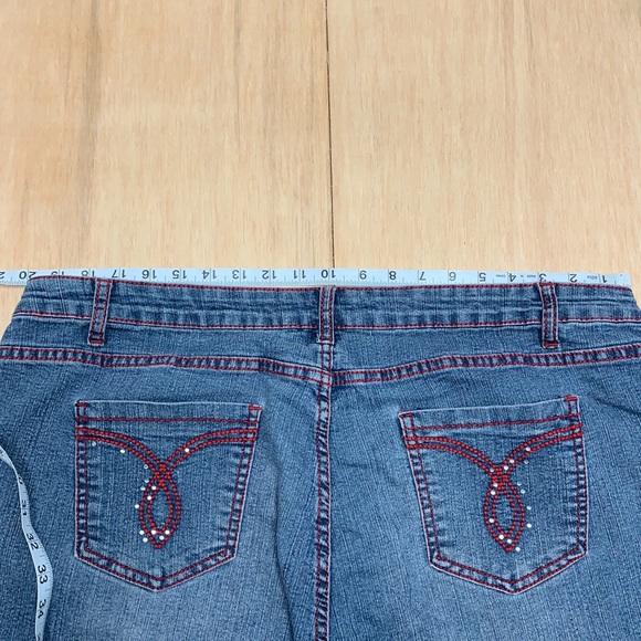 Women cotton farm jeans shorts blue fits size 20w - Picture 5 of 5